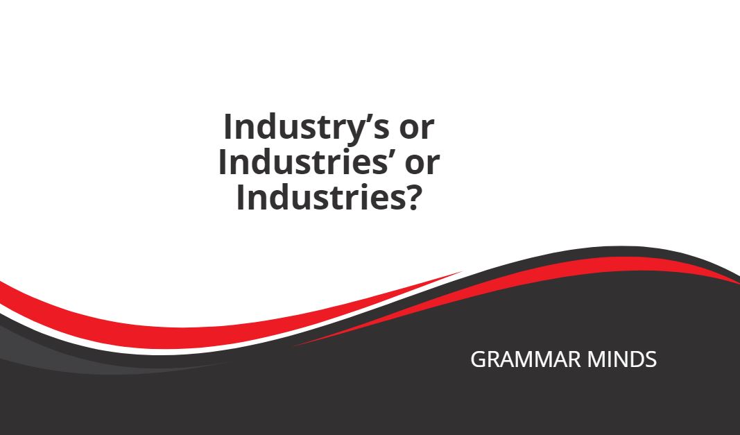 Industry possessives