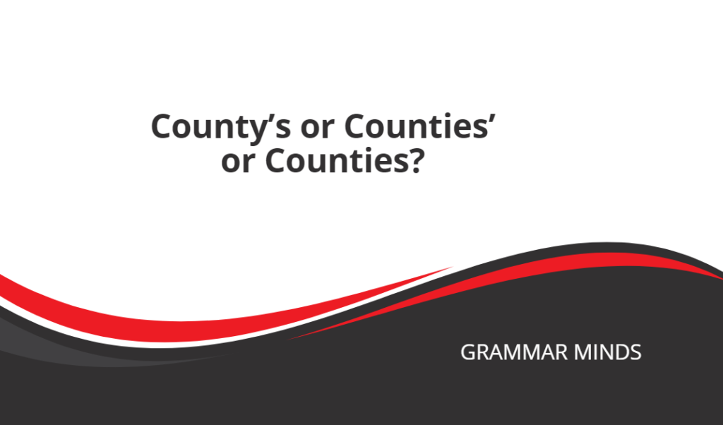 county possessives