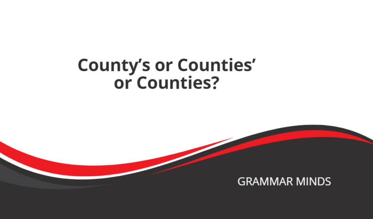 County’s or Counties’ or Counties?