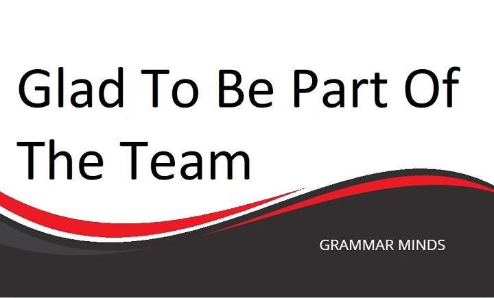 10 Ways to Say “Glad to Be Part of the Team”